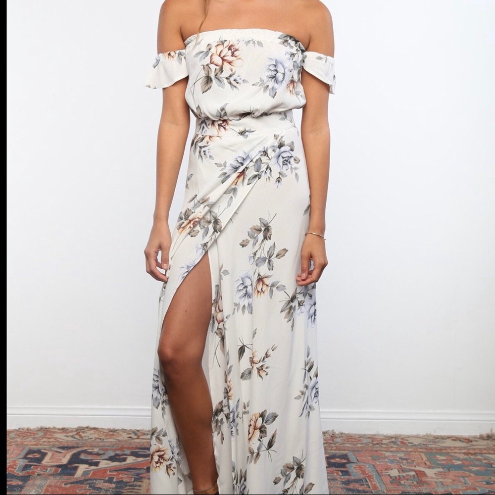 Flynn Skye Off The Shoulder Maxi Dress